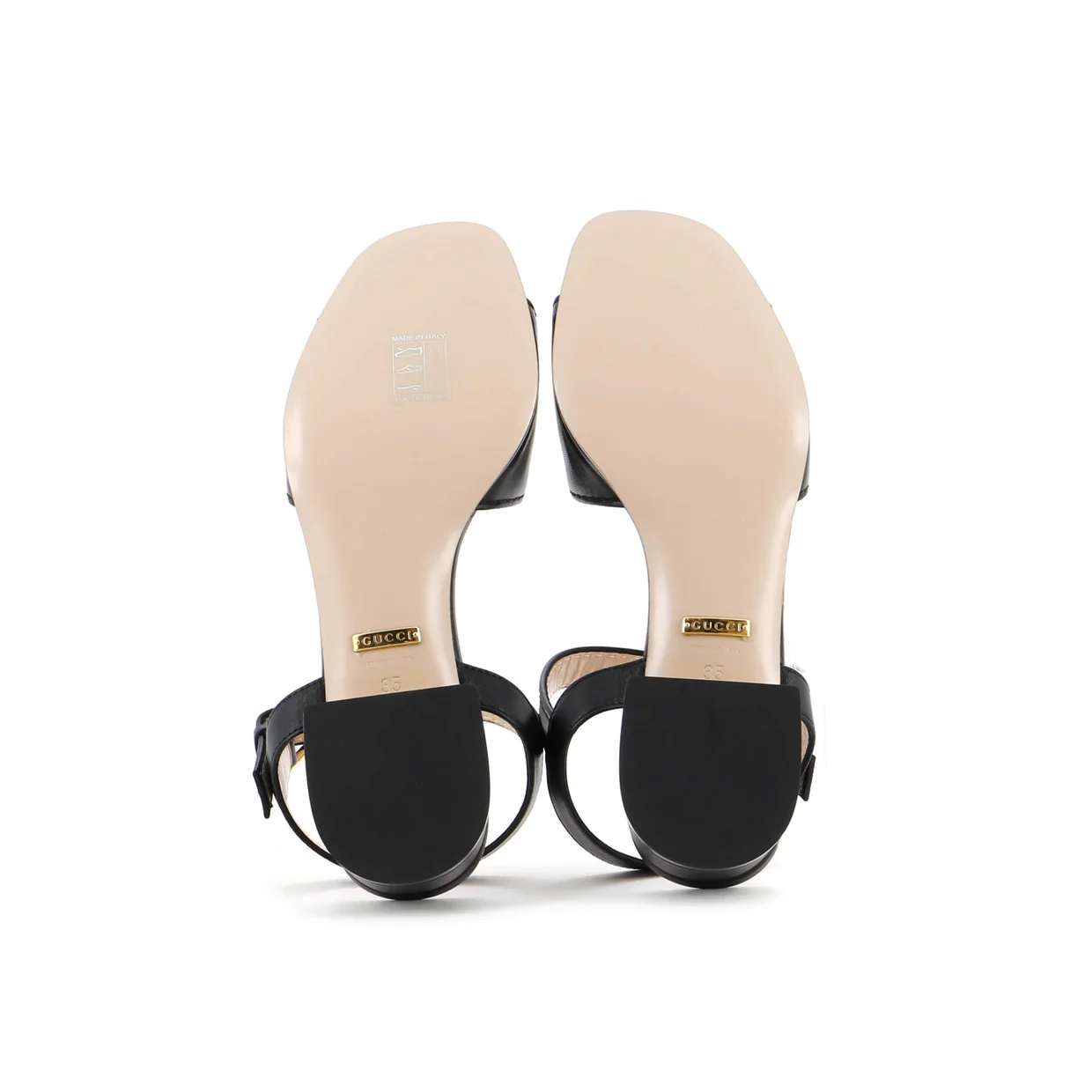 Women's Baby Buckle Horsebit Ankle Strap Flat Sandals Leather - Deep Luxury