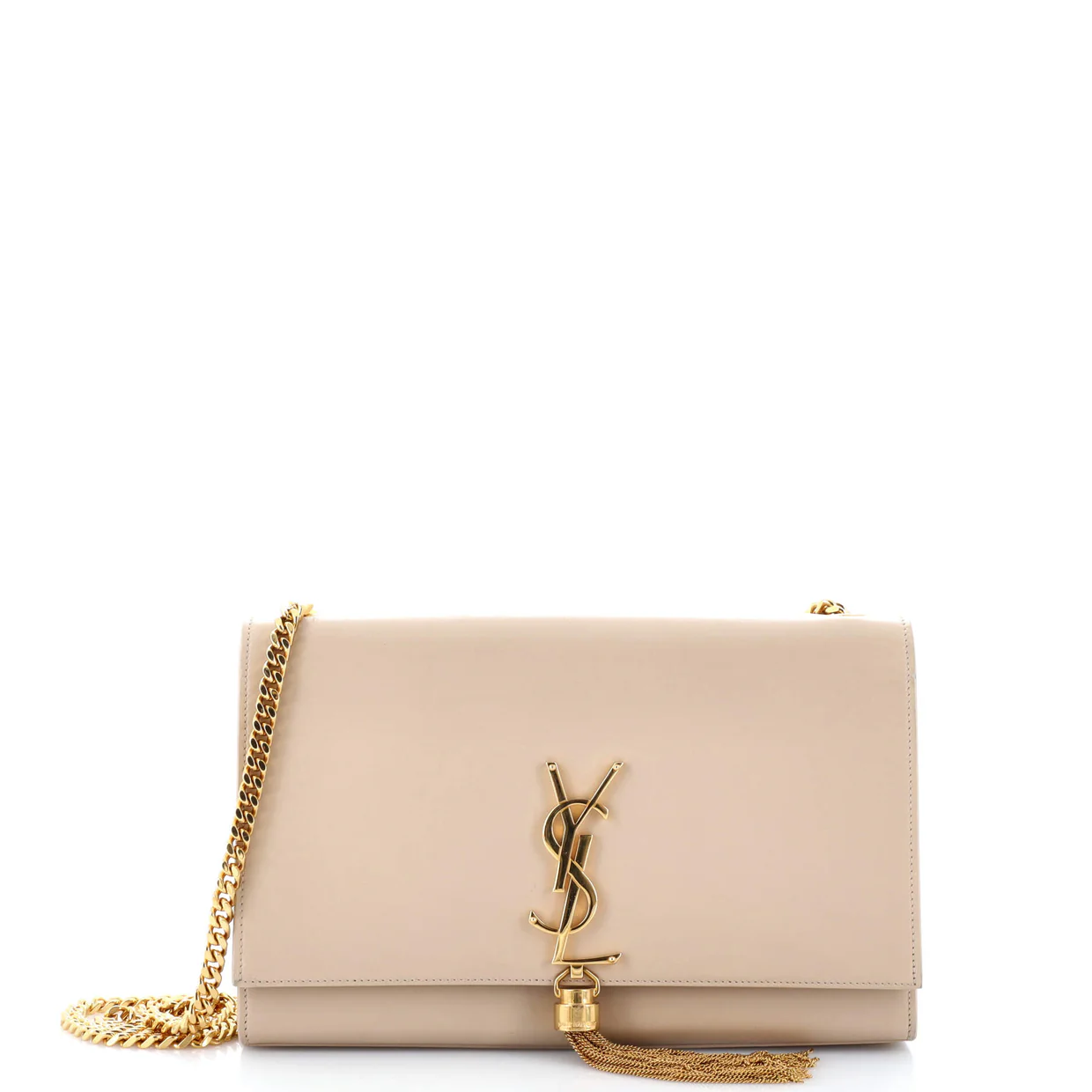 Classic Monogram Tassel Crossbody Bag Leather Medium - Deep Luxury