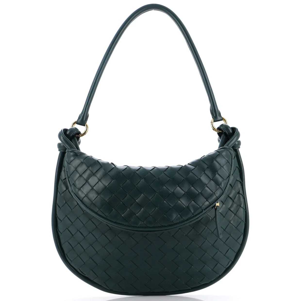 Gemelli Shoulder Bag Intrecciato Leather Small - Deep Luxury