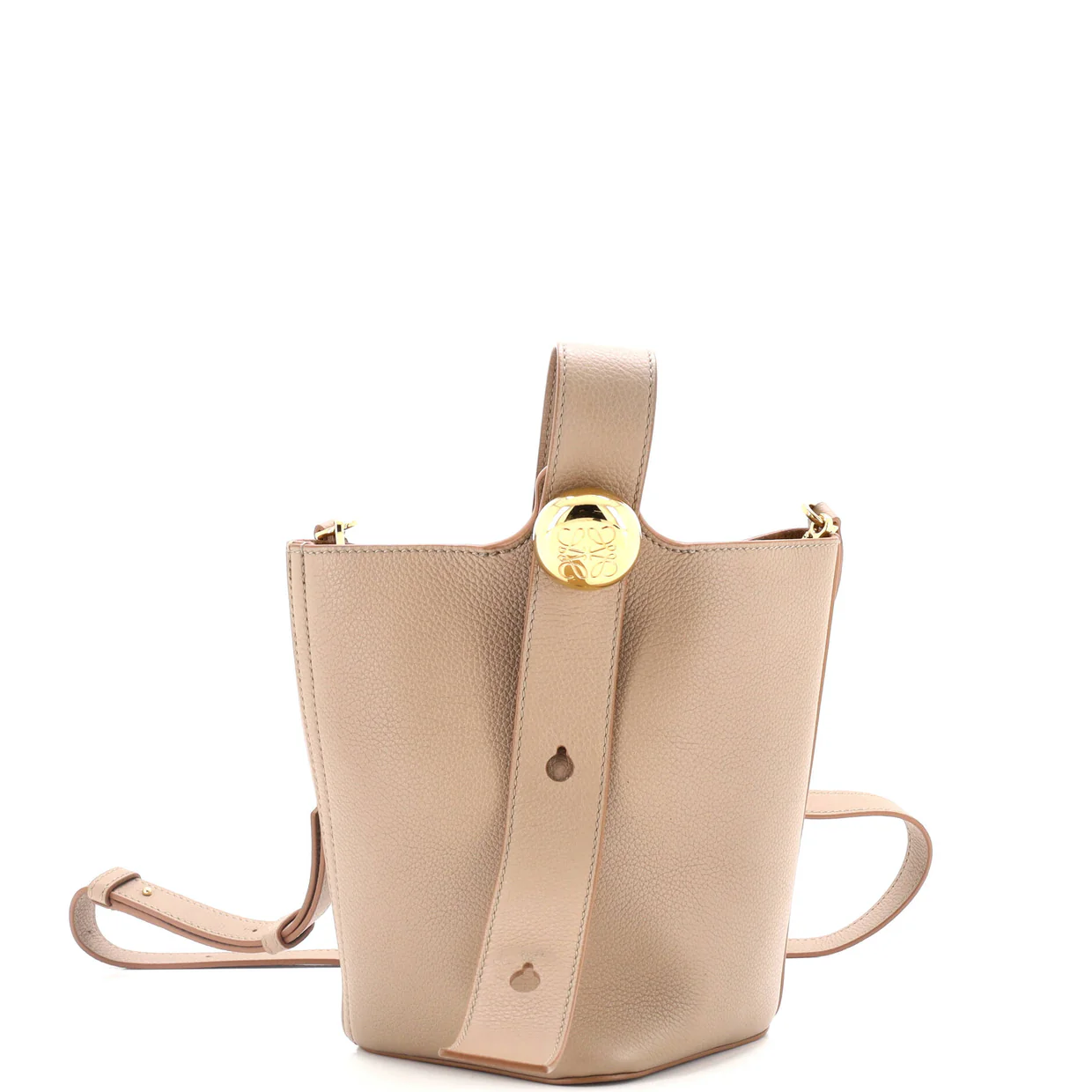Pebble Bucket Bag Leather - Deep Luxury