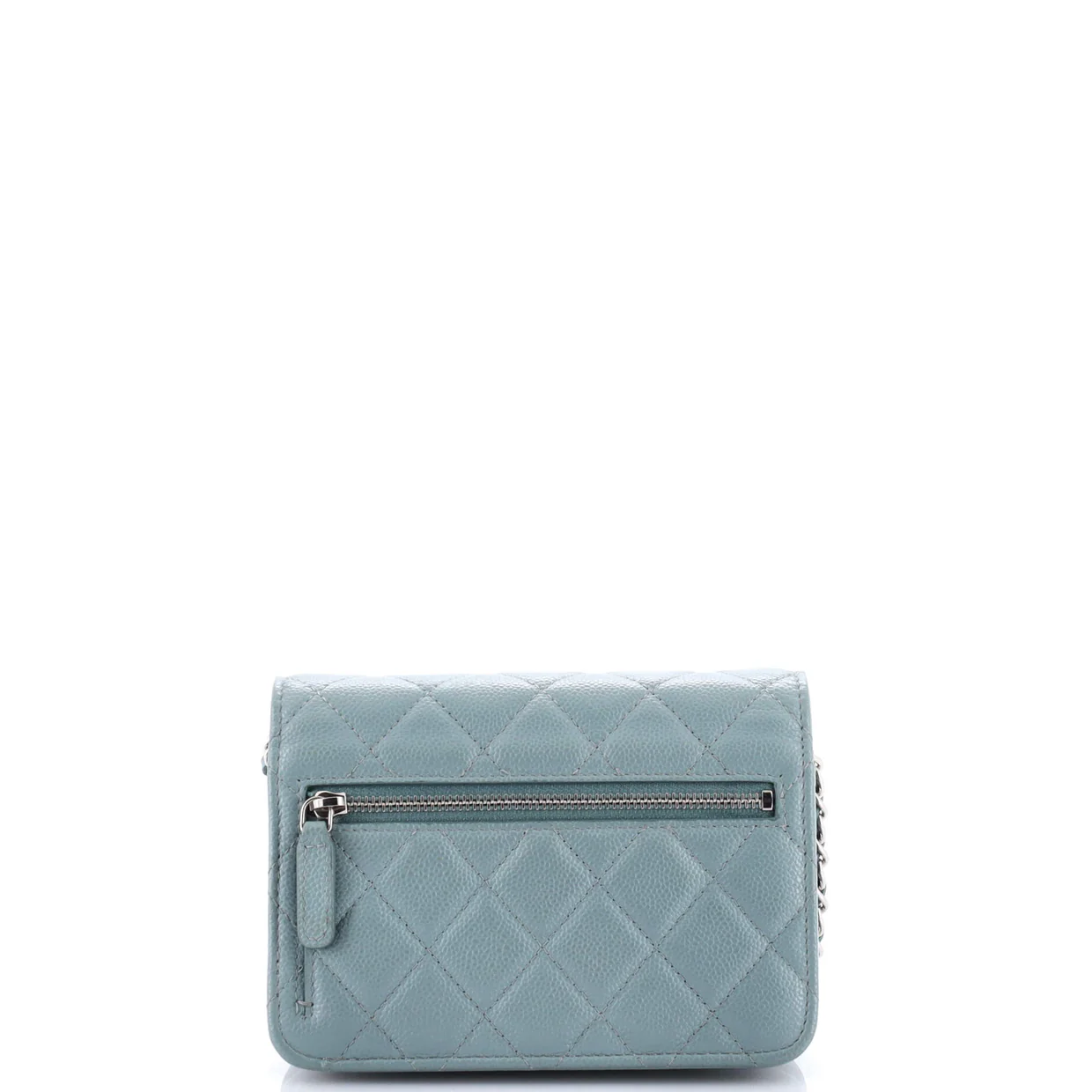 Wallet on Chain Quilted Caviar Mini - Deep Luxury
