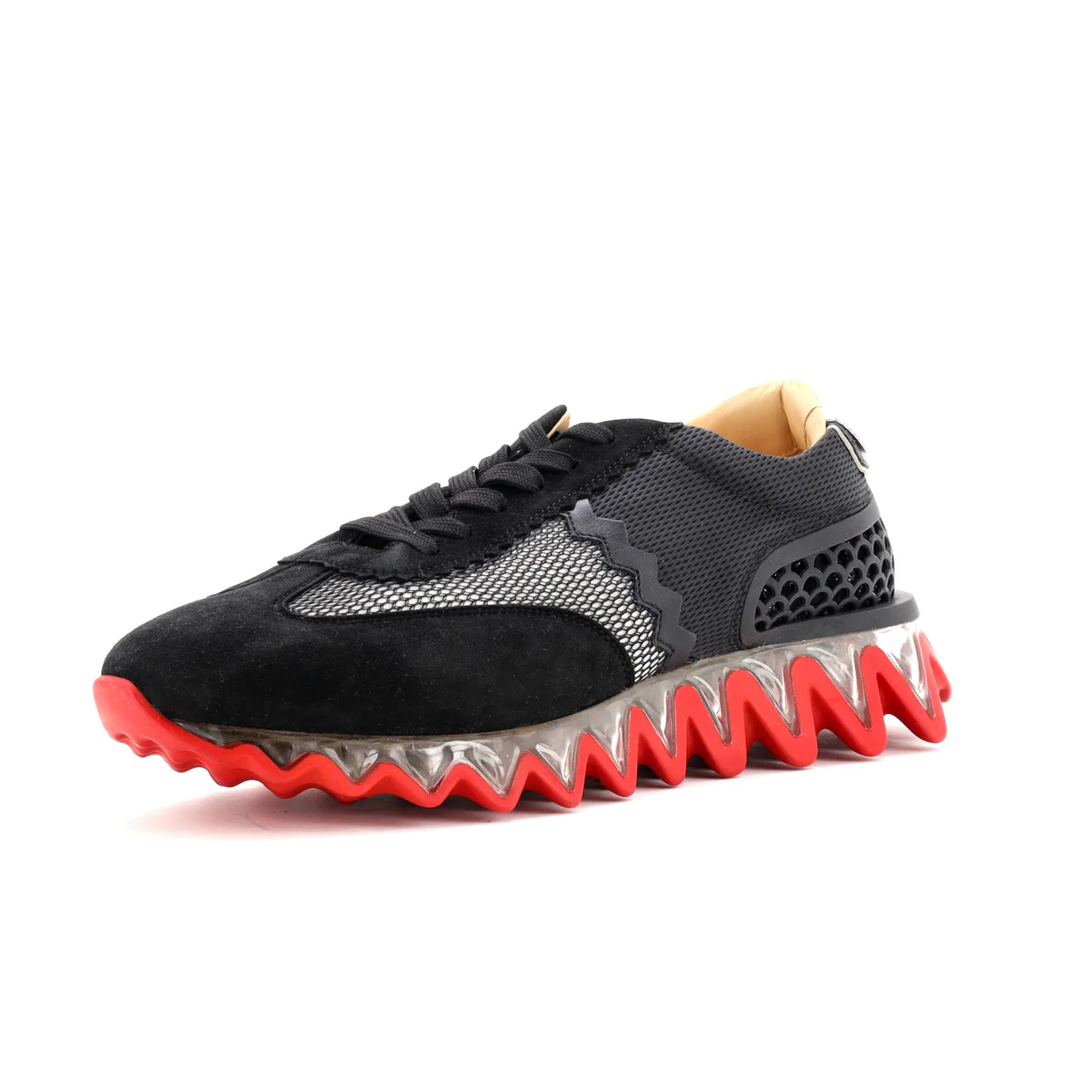Loubishark Sneakers Suede and Mesh - Deep Luxury