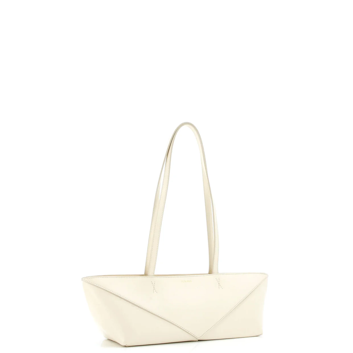 Cropped Puzzle Fold Tote Leather Mini - Deep Luxury