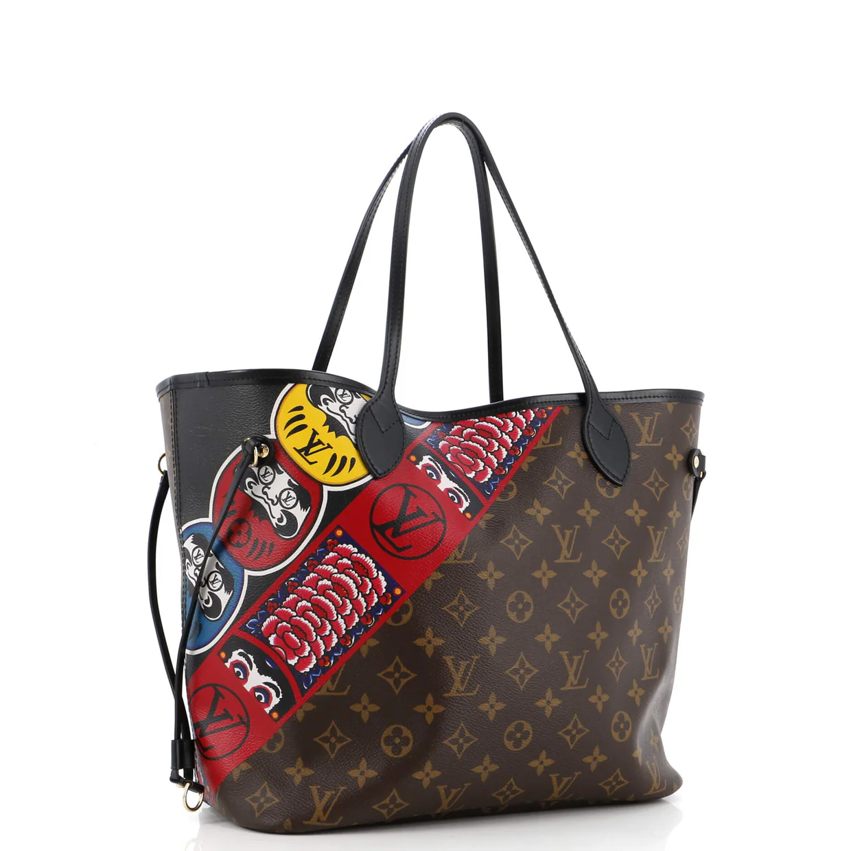 Neverfull NM Tote Limited Edition Kabuki Monogram Canvas MM - Deep Luxury