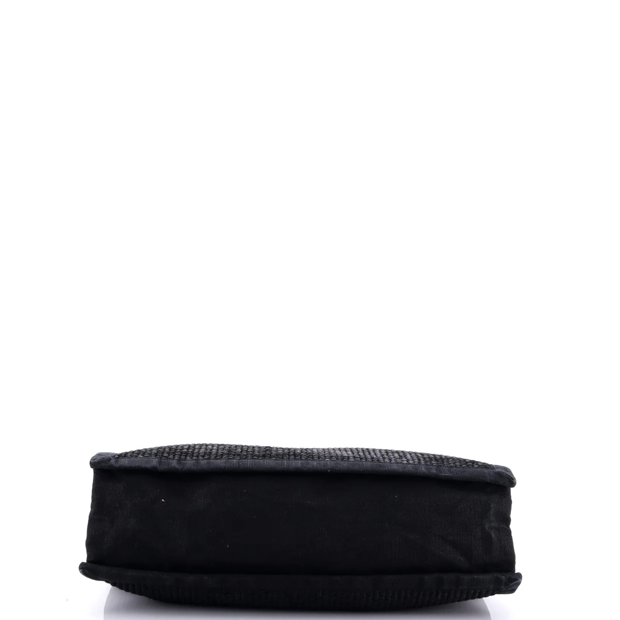 Rive Gauche Shopper Tote Raffia with Canvas Large - Deep Luxury