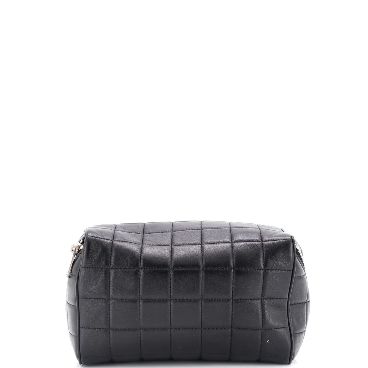 Cube Wash Bag Quilted Leather - Deep Luxury