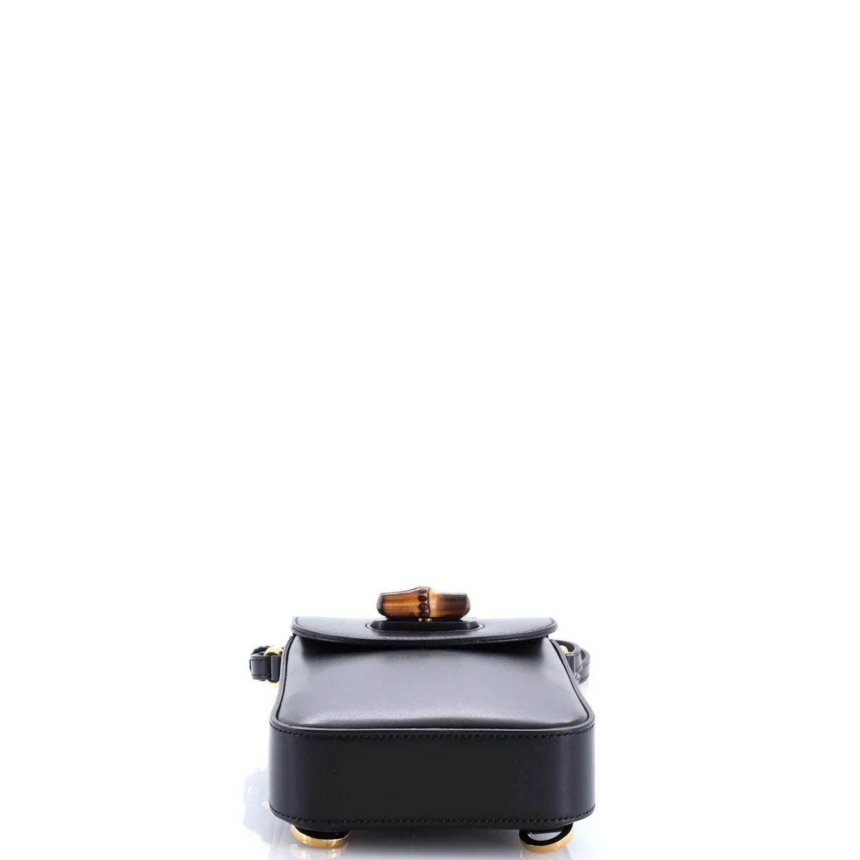 Bamboo Top Handle Backpack Leather Mini - Deep Luxury