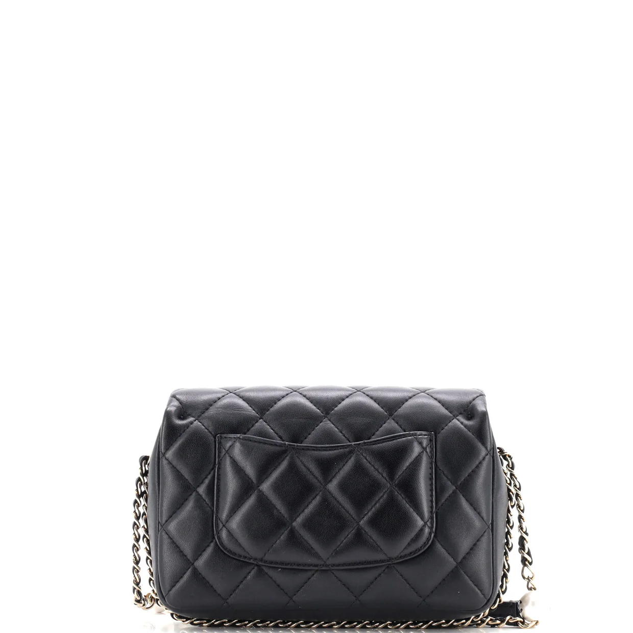 My Precious Pearls Chain Flap Bag Quilted Lambskin Medium - Deep Luxury