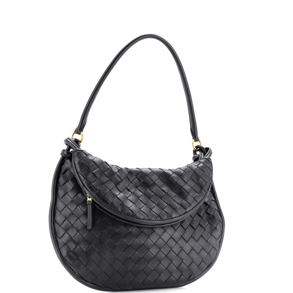 Gemelli Shoulder Bag Intrecciato Leather Medium - Deep Luxury