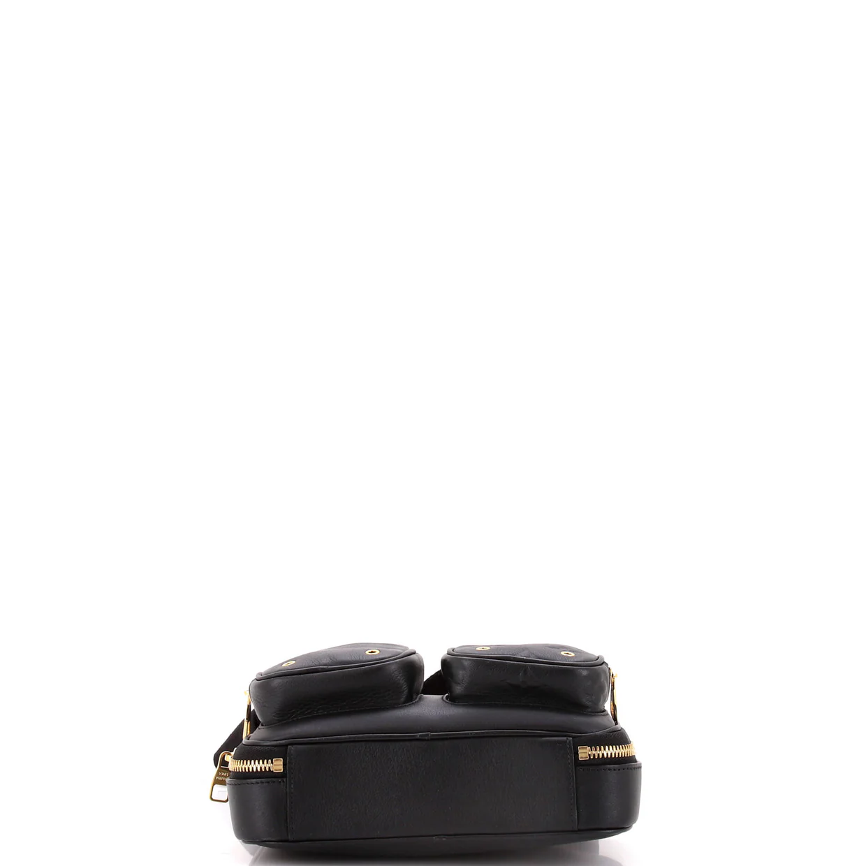 Utility Crossbody Bag Calfskin with Embossed Monogram Detail - Deep Luxury