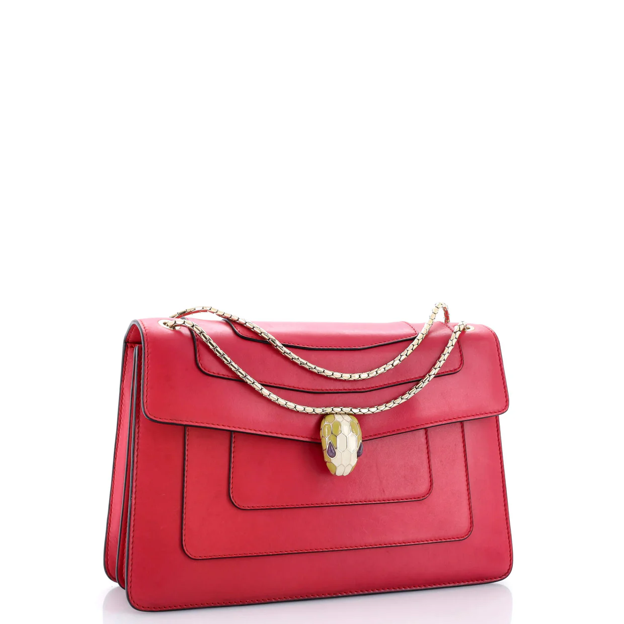 Serpenti Forever Shoulder Bag Leather Medium - Deep Luxury