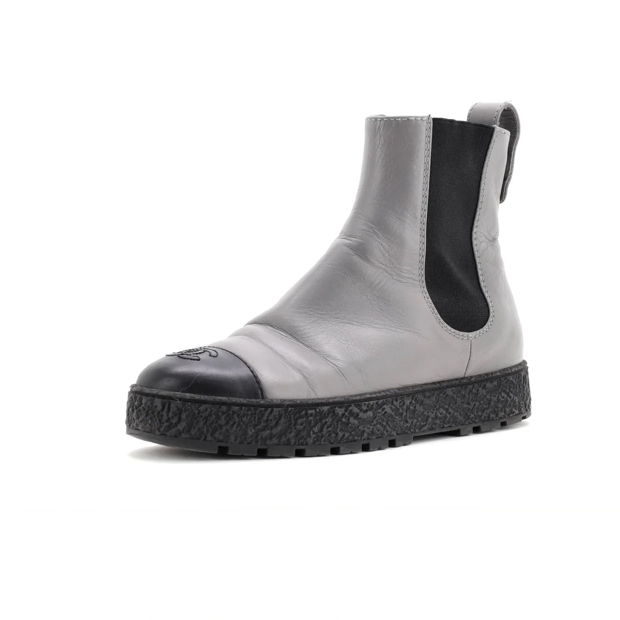 Women's CC Turnlock Cap Toe Chelsea Boots Leather - Deep Luxury