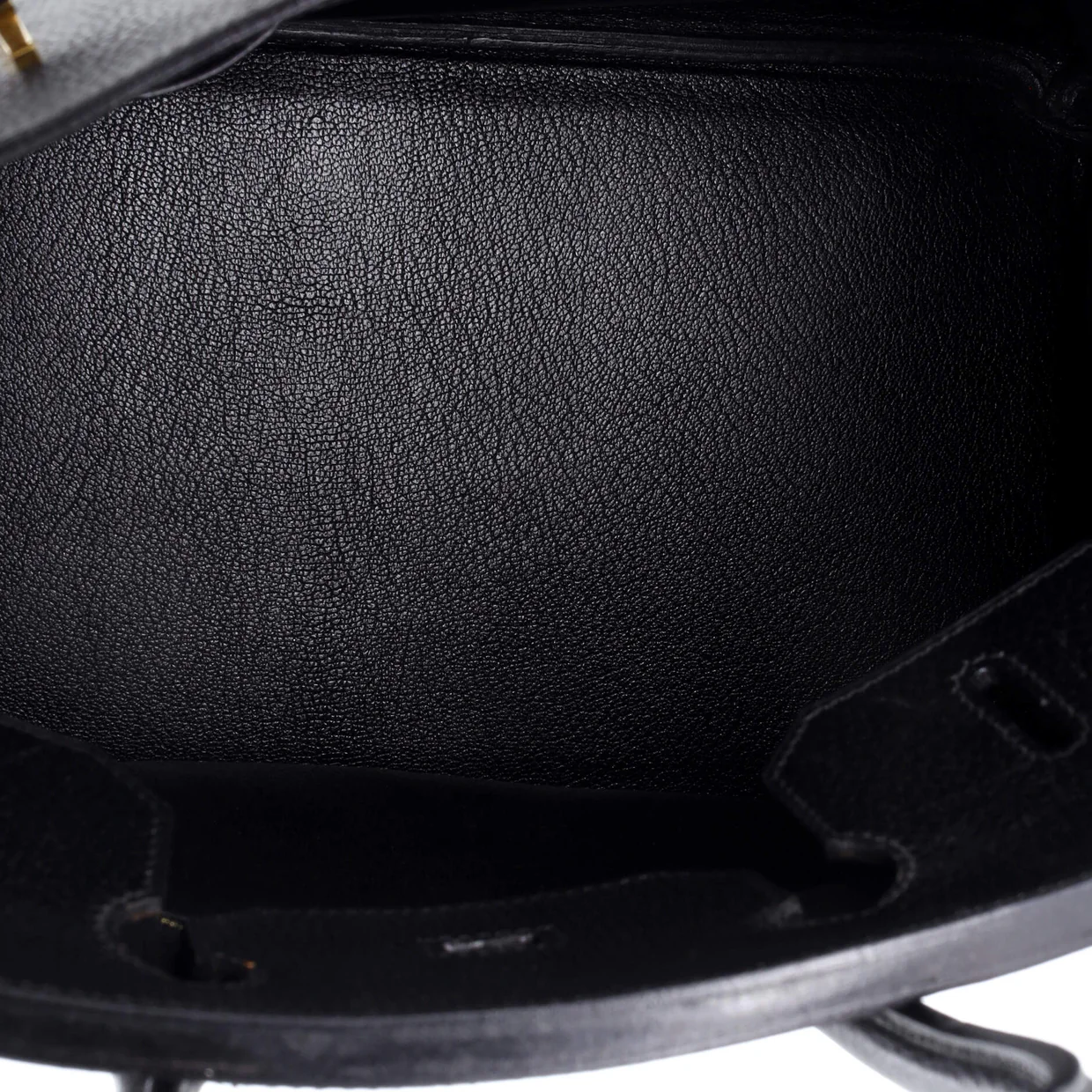 Birkin Handbag Noir Ardennes with Gold Hardware 35 - Deep Luxury