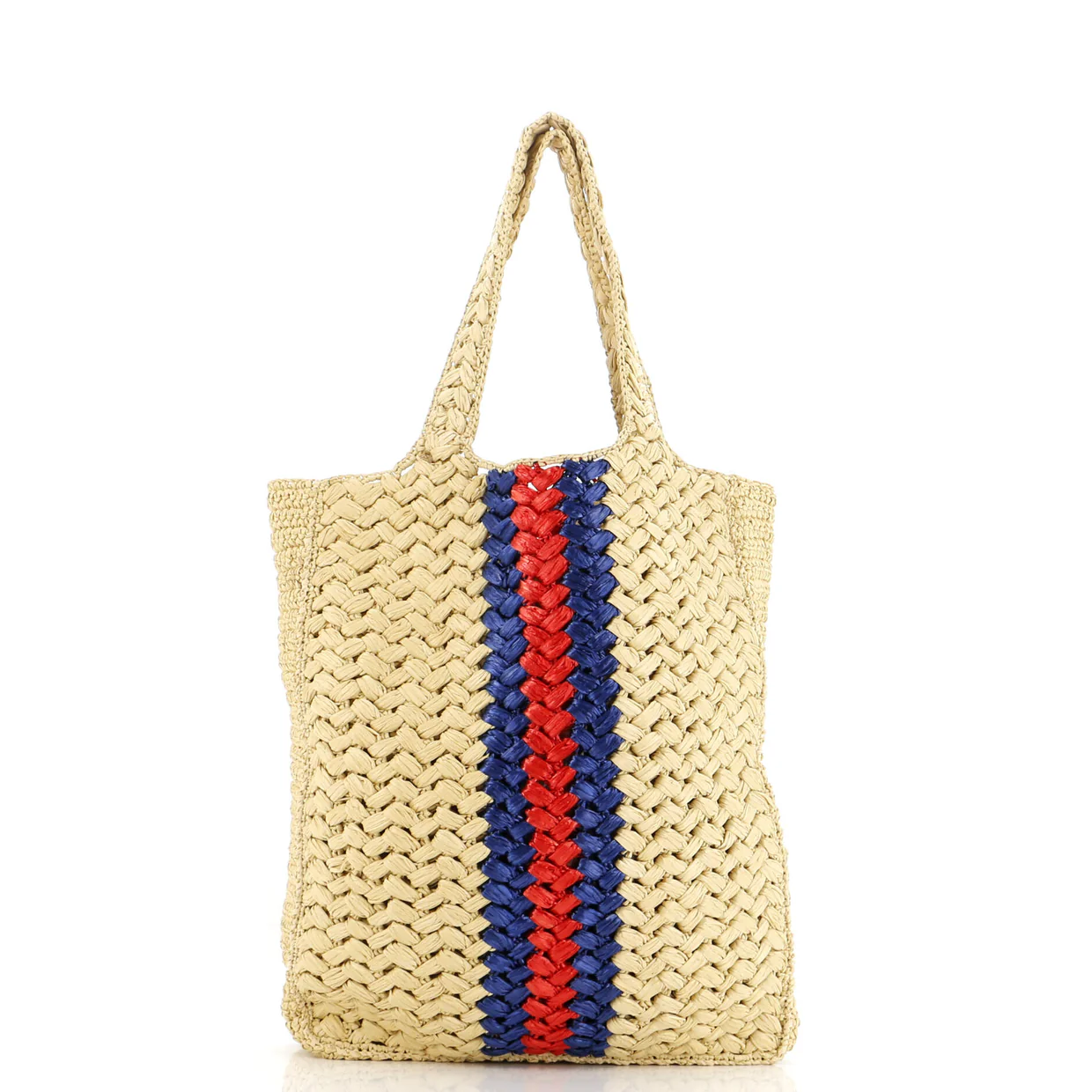 Blondie NM Open Tote Raffia Small - Deep Luxury