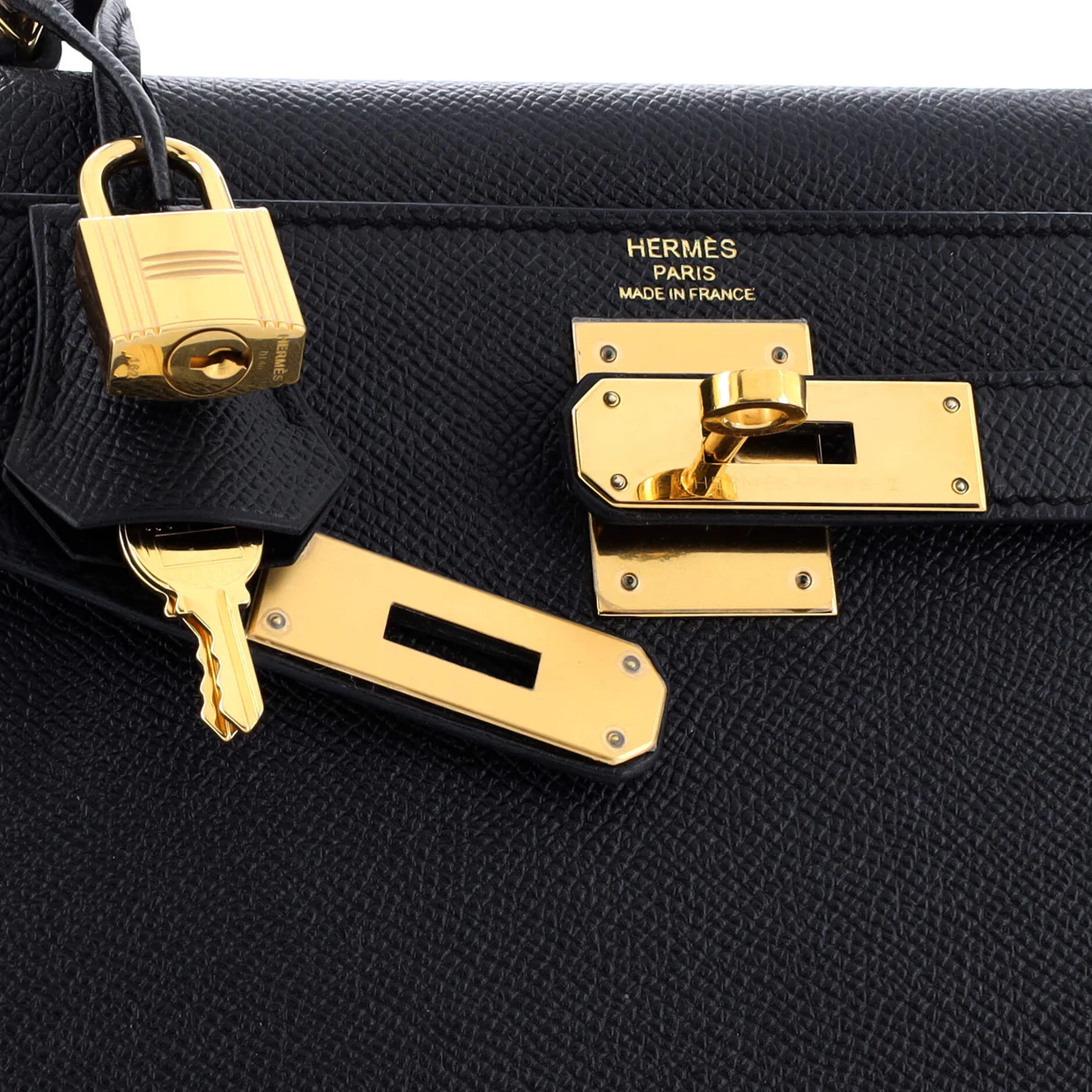 Kelly Handbag Noir Epsom with Gold Hardware 28 - Deep Luxury