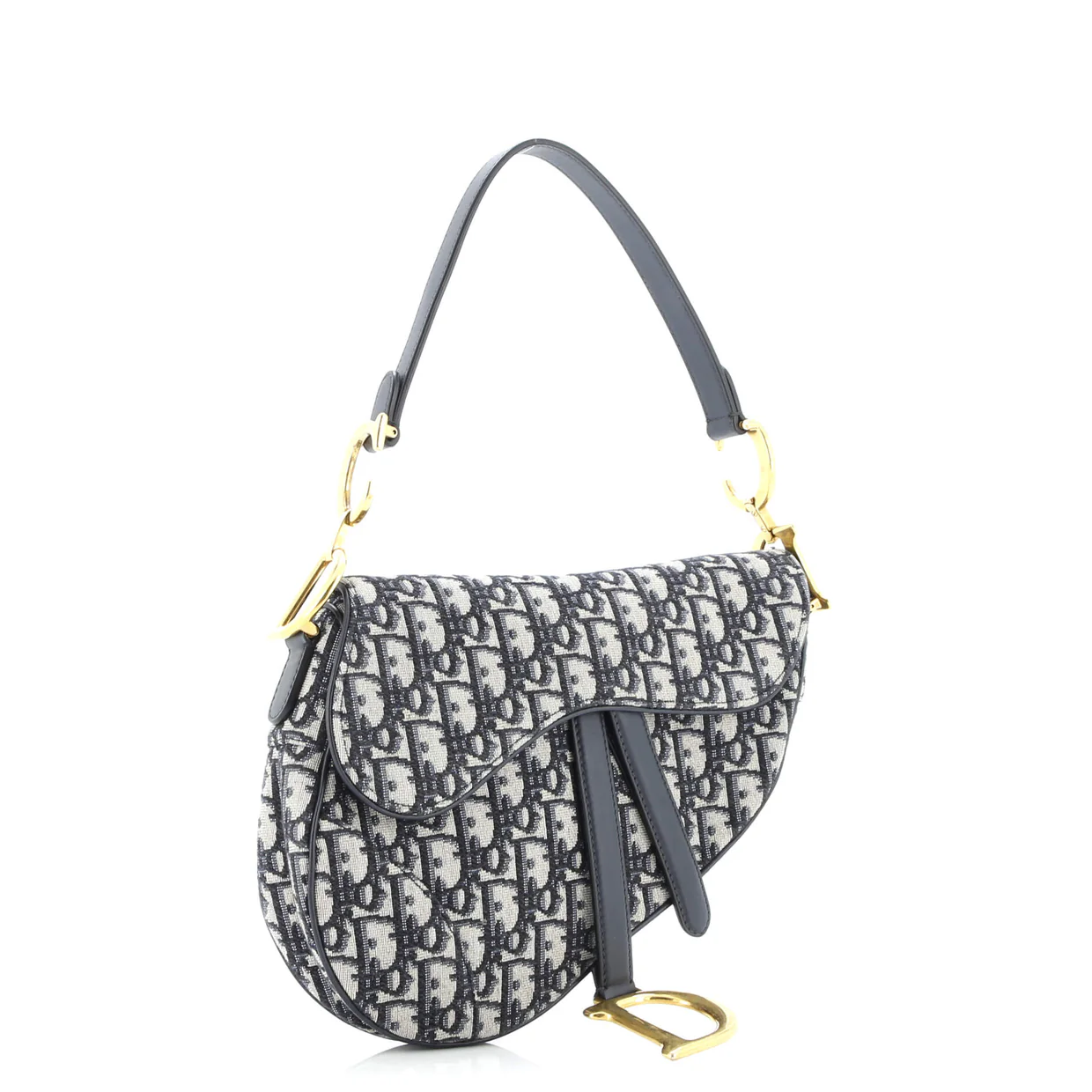 Saddle Handbag Oblique Canvas Medium - Deep Luxury