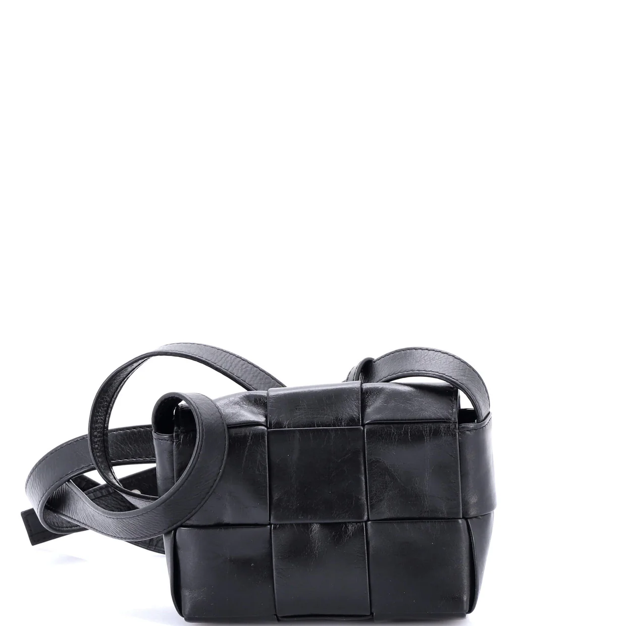 Cassette Crossbody Bag Maxi Intrecciato Leather Candy - Deep Luxury