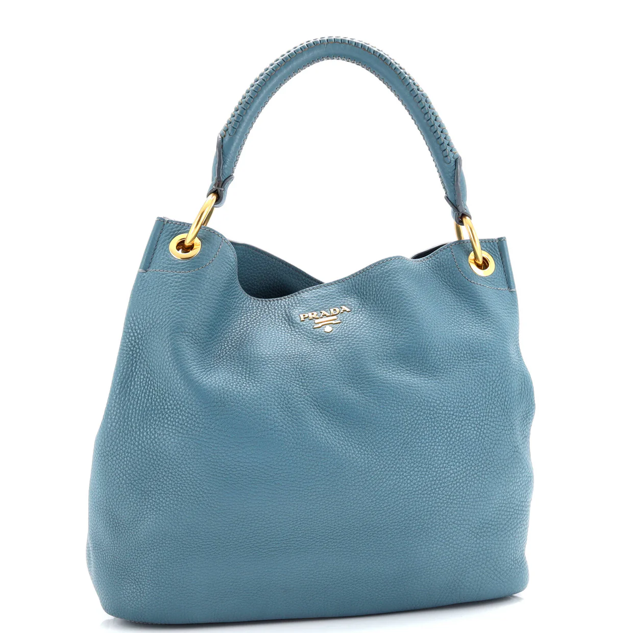 Rolled Hobo Vitello Daino Large - Deep Luxury