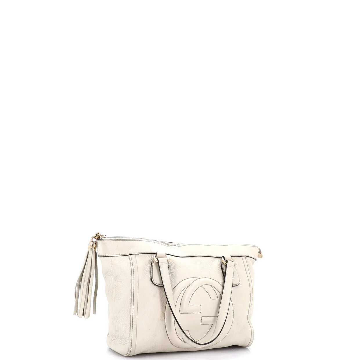 Soho Zip Tote Leather Small - Deep Luxury