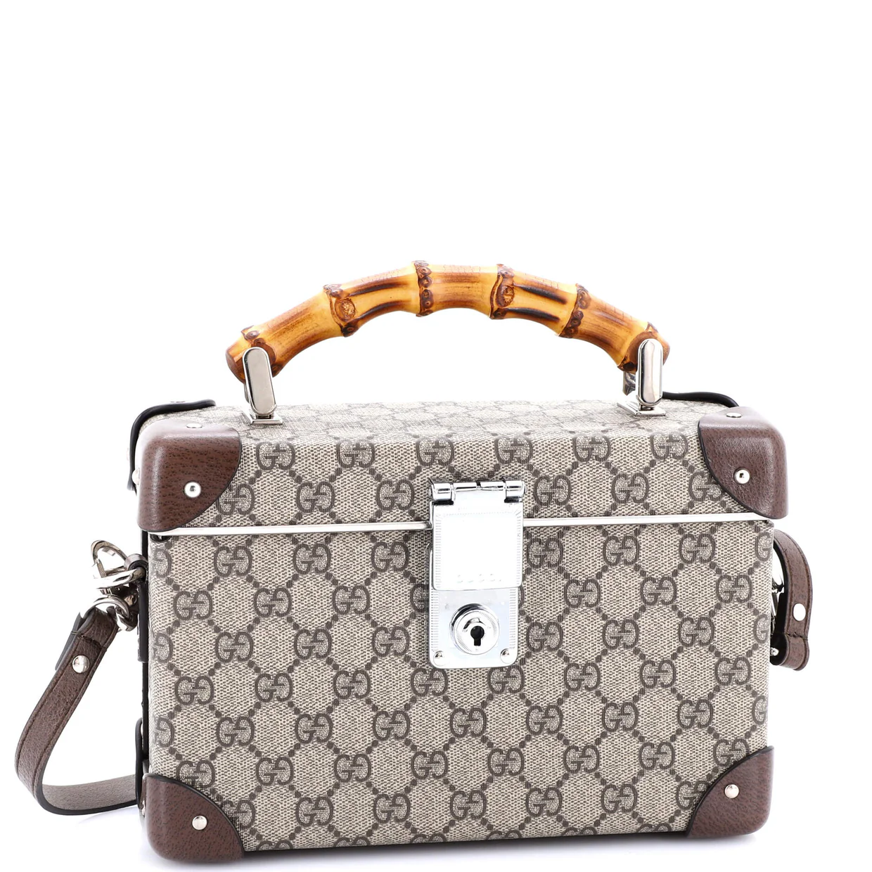 Bamboo Globe-Trotter Vanity Case GG Coated Canvas - Deep Luxury