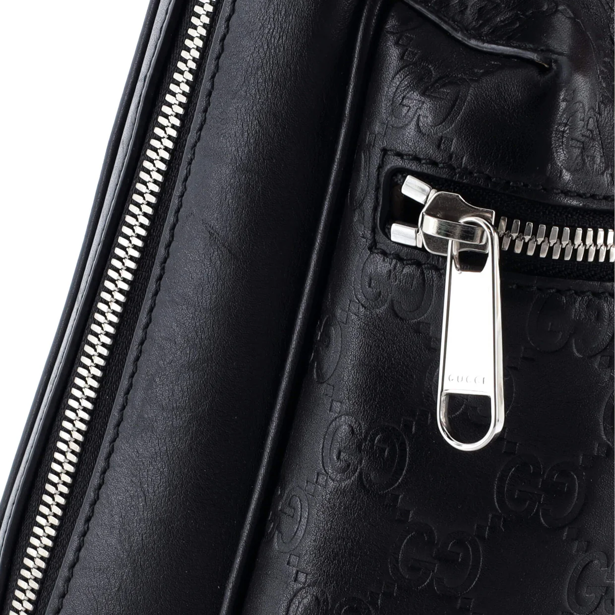 Signature Slim Crossbody Bag Guccissima Leather Small - Deep Luxury