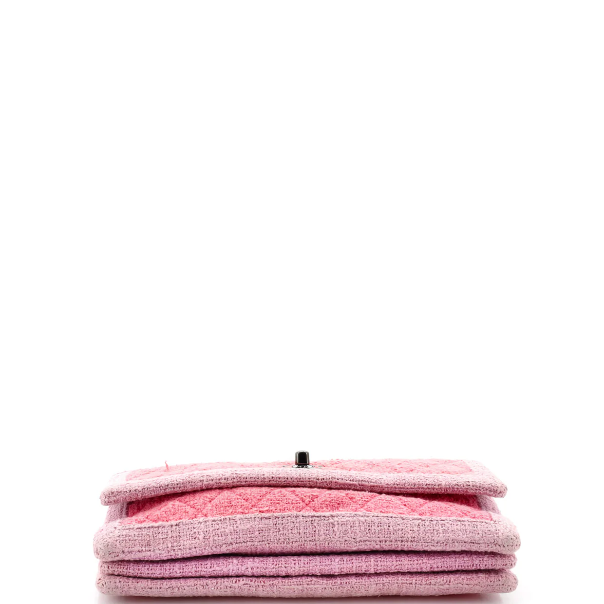 Two Tone Flap Bag Quilted Tweed Small - Deep Luxury