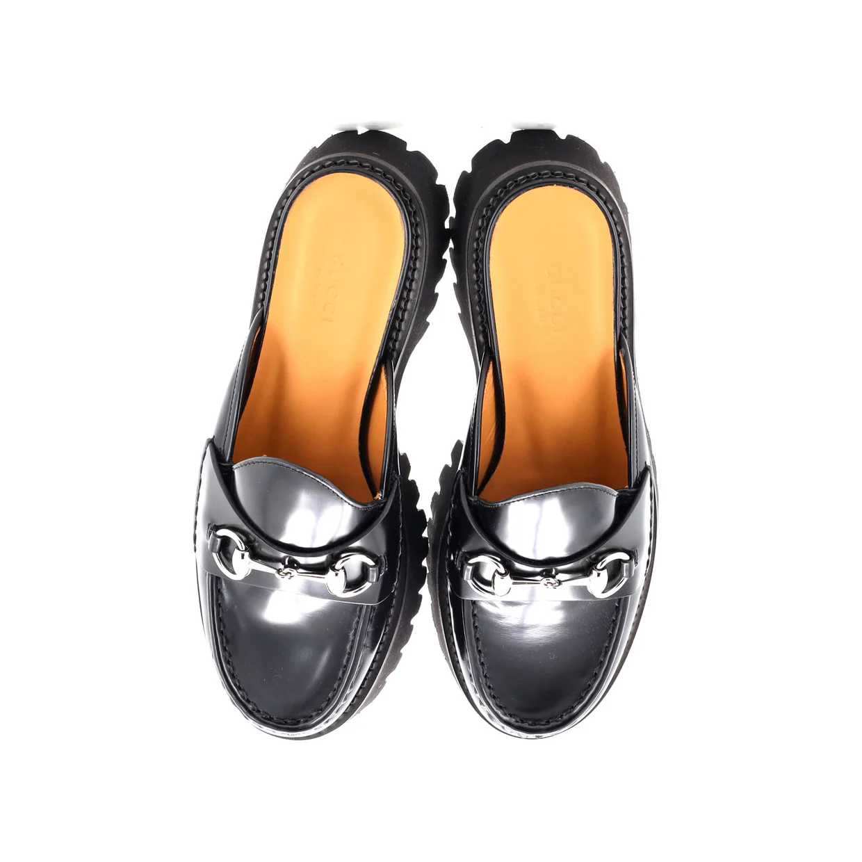 Women's Horsebit Flatform Mules Leather - Deep Luxury
