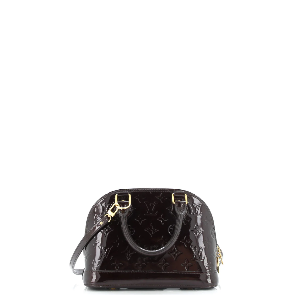 Alma Handbag Monogram Vernis BB - Deep Luxury