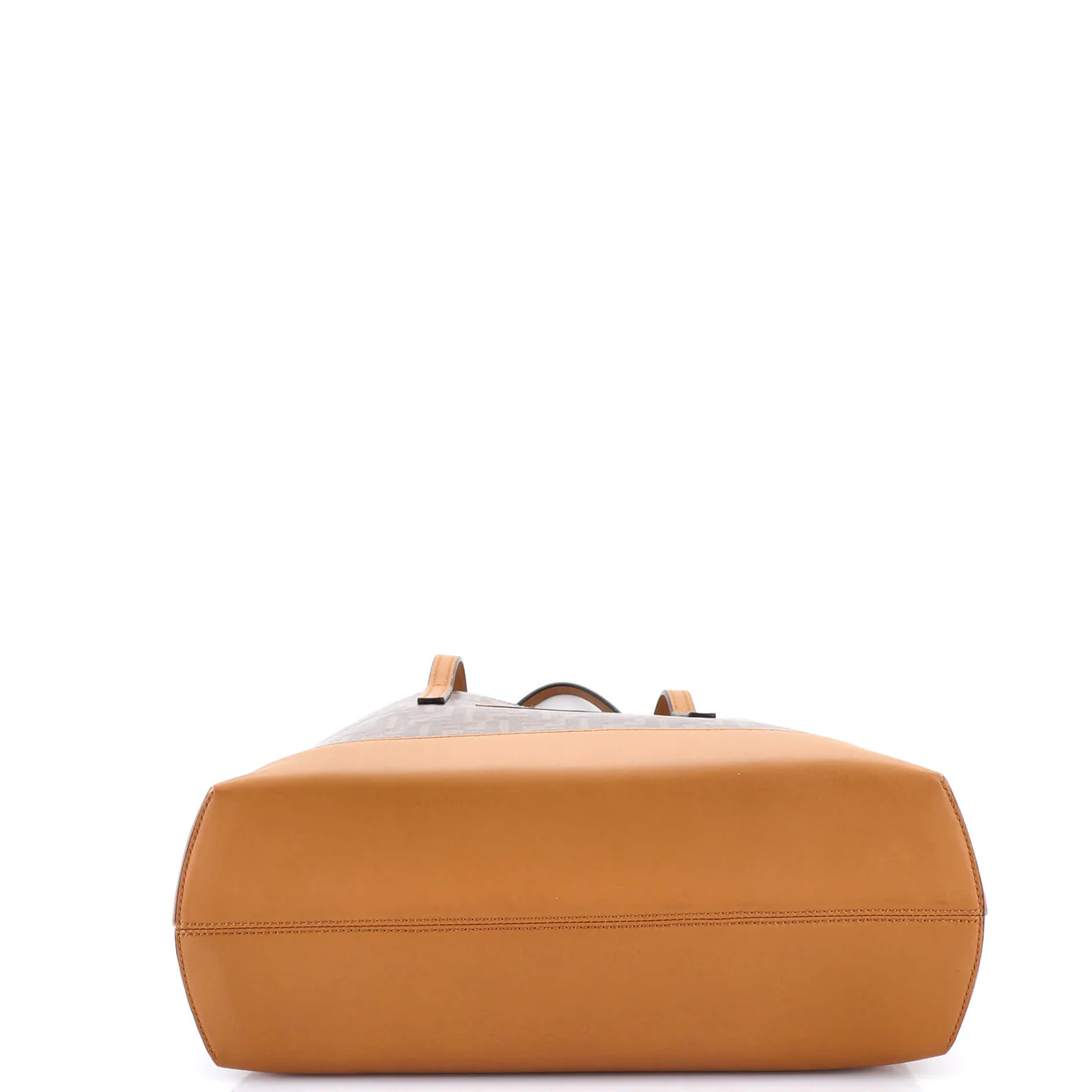 FF Logo Stamp Shopping Tote Zucca Coated Canvas Medium - Deep Luxury