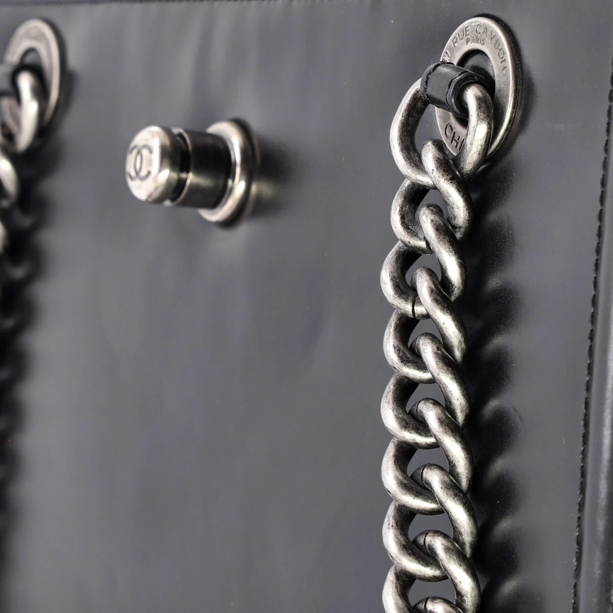 Boy Tote Glazed Calfskin Small - Deep Luxury