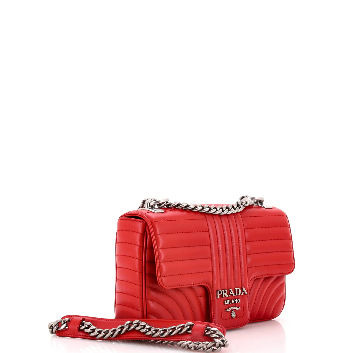 Chain Flap Shoulder Bag Diagramme Quilted Leather Medium - Deep Luxury