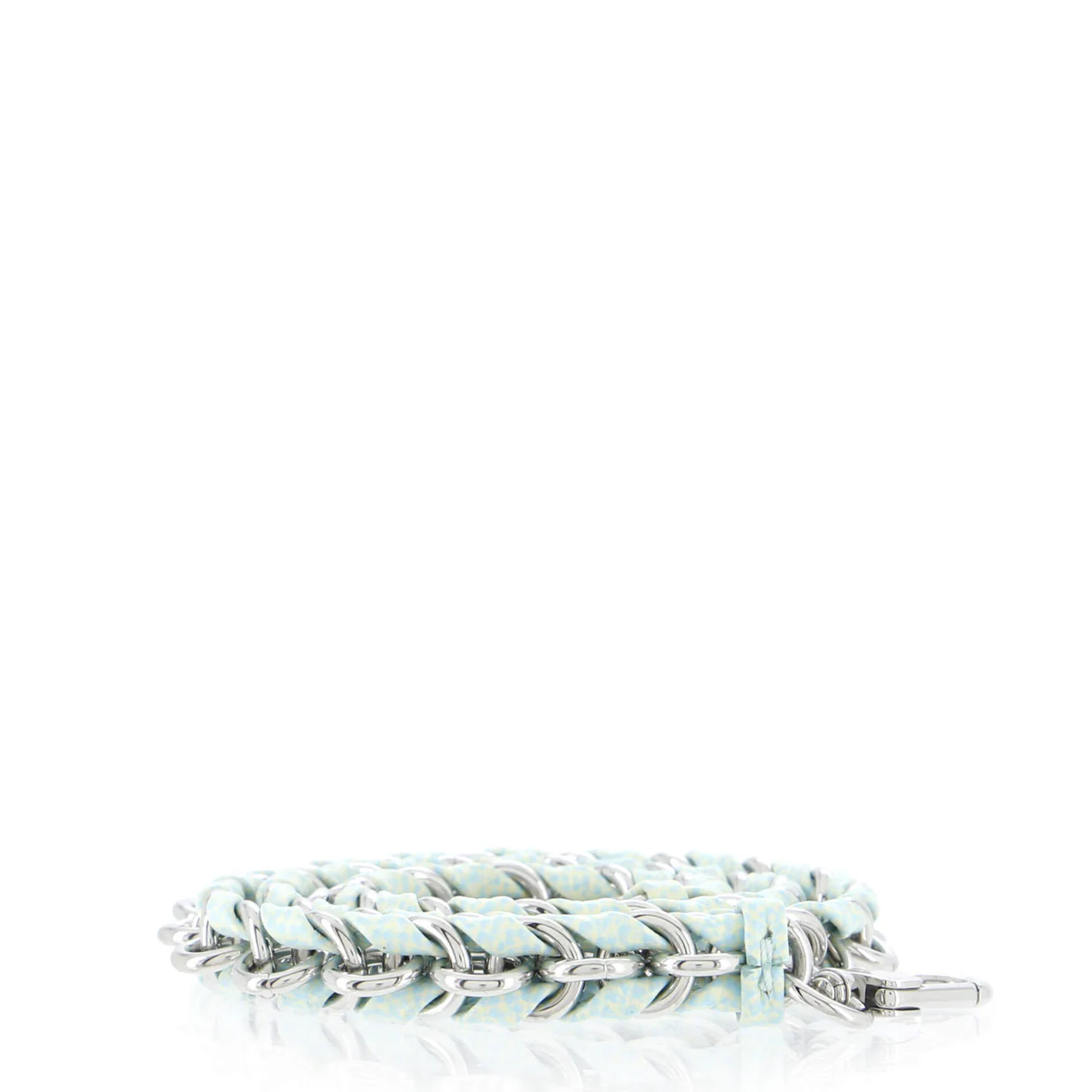 Multi Pochette Accessoires Woven Chain Strap Leather and Metal - Deep Luxury