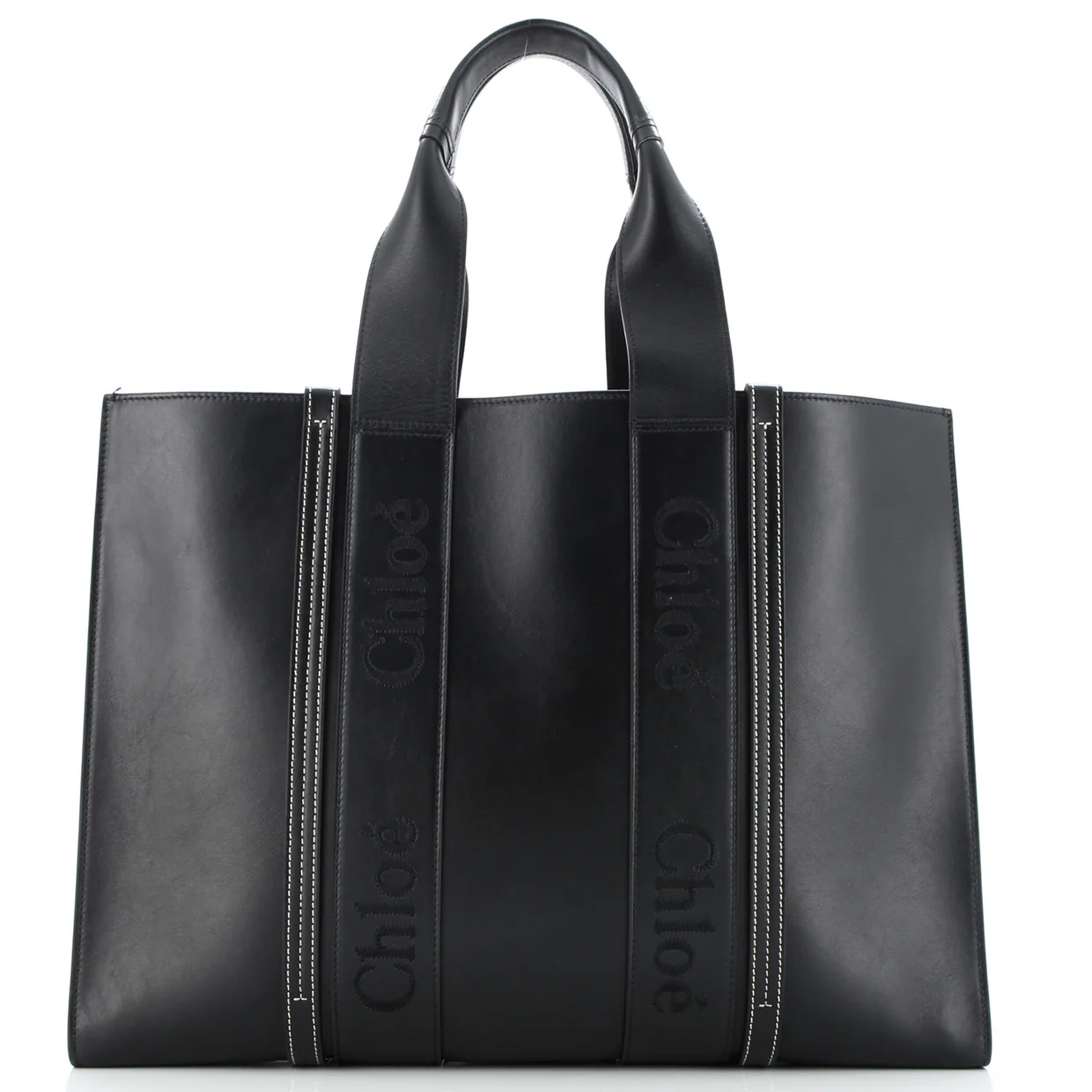 Woody Tote Leather Large - Deep Luxury