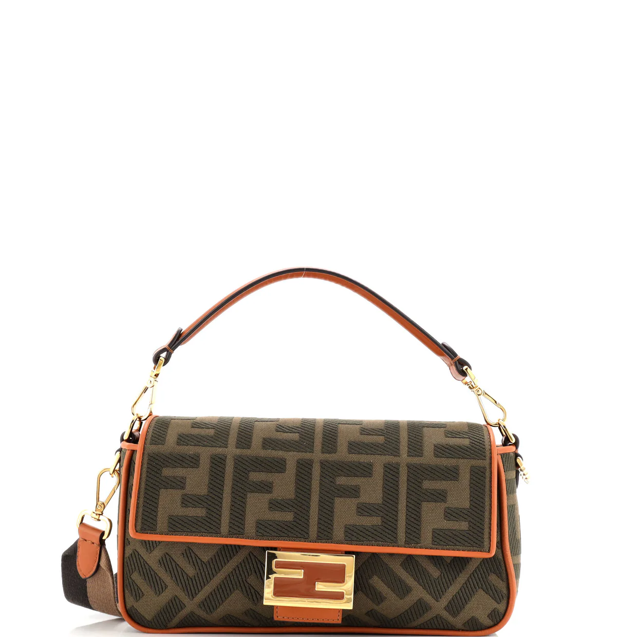 Baguette NM Bag Zucca Embroidered Canvas Medium - Deep Luxury