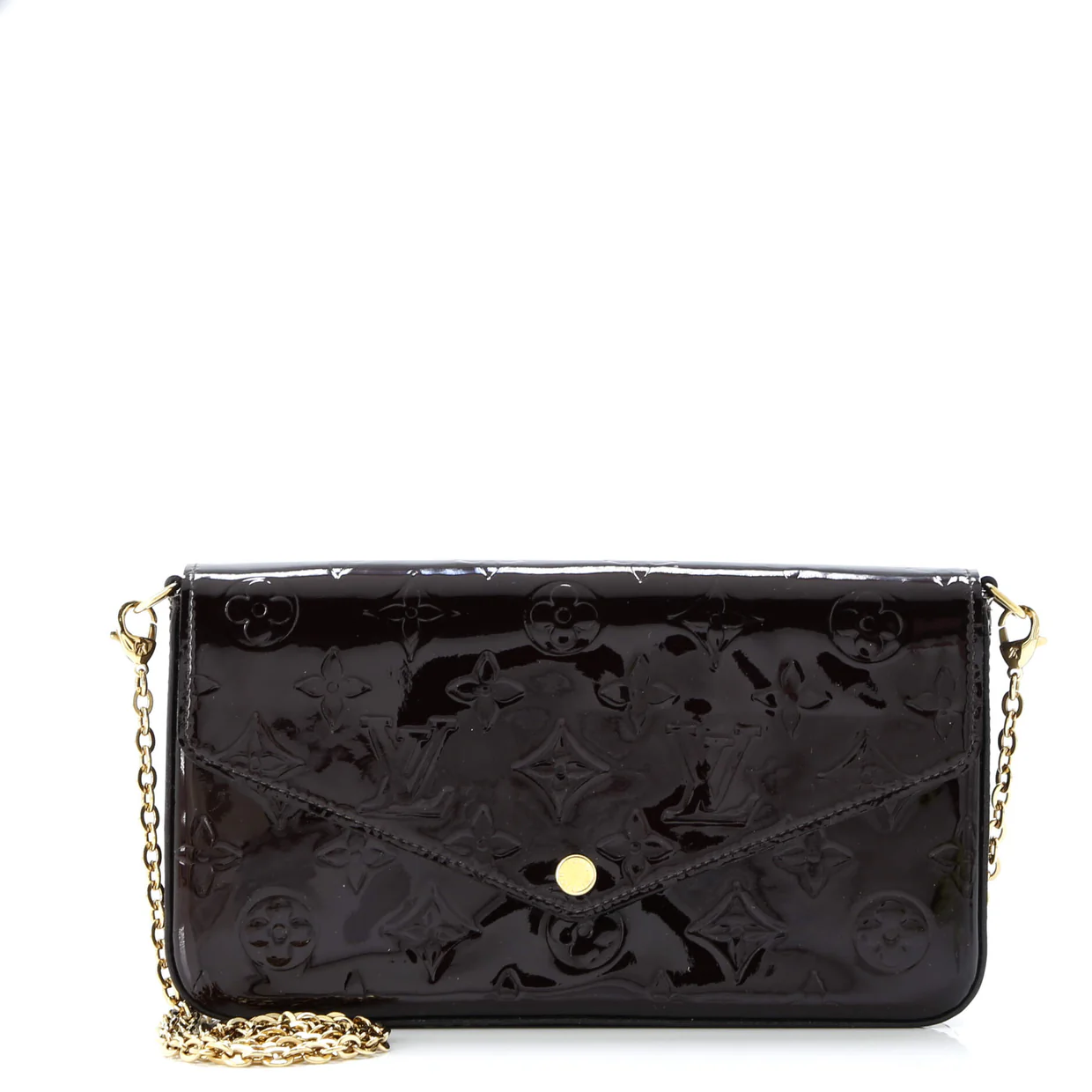 Felicie Pochette Monogram Vernis - Deep Luxury