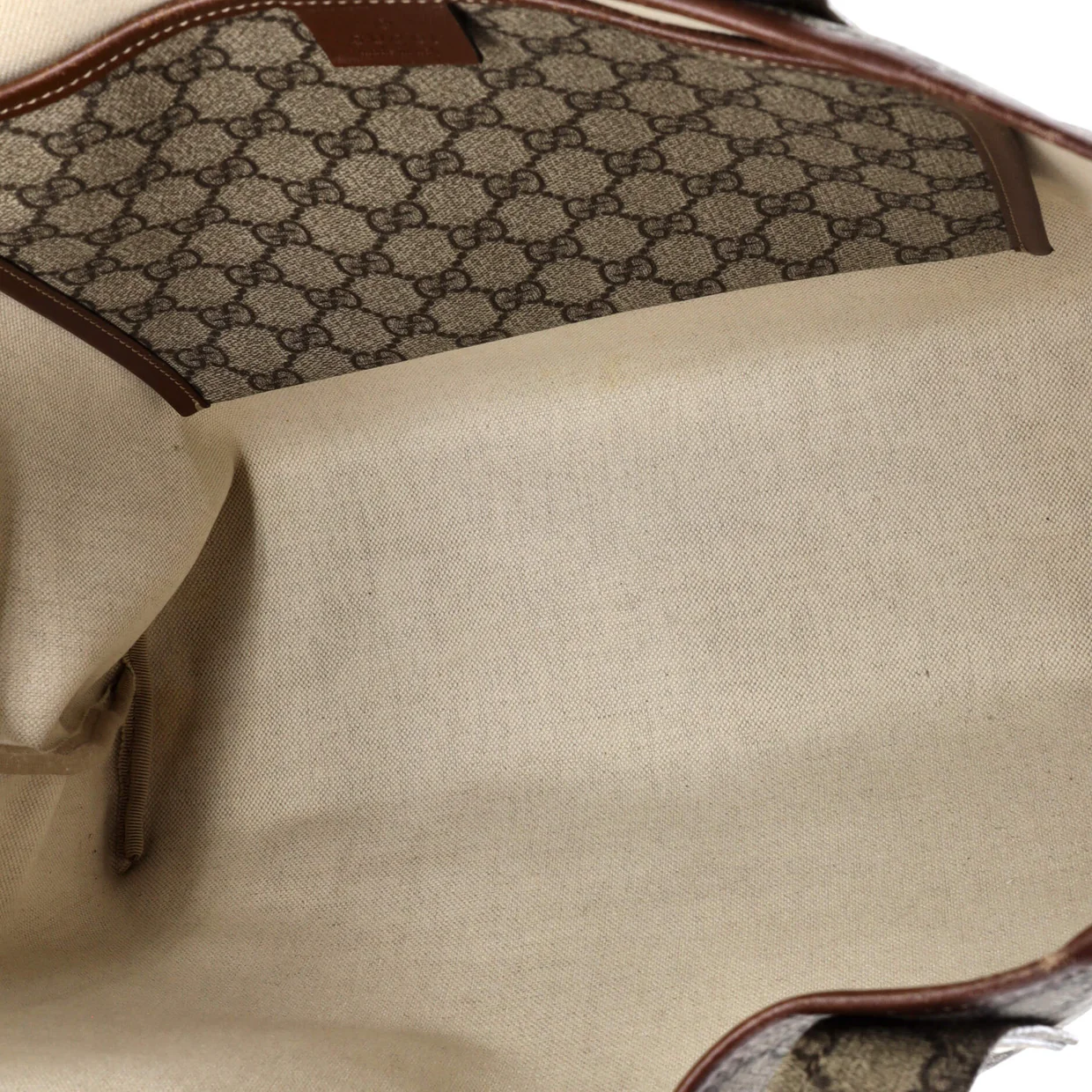 Web Loop Tote GG Coated Canvas Medium - Deep Luxury