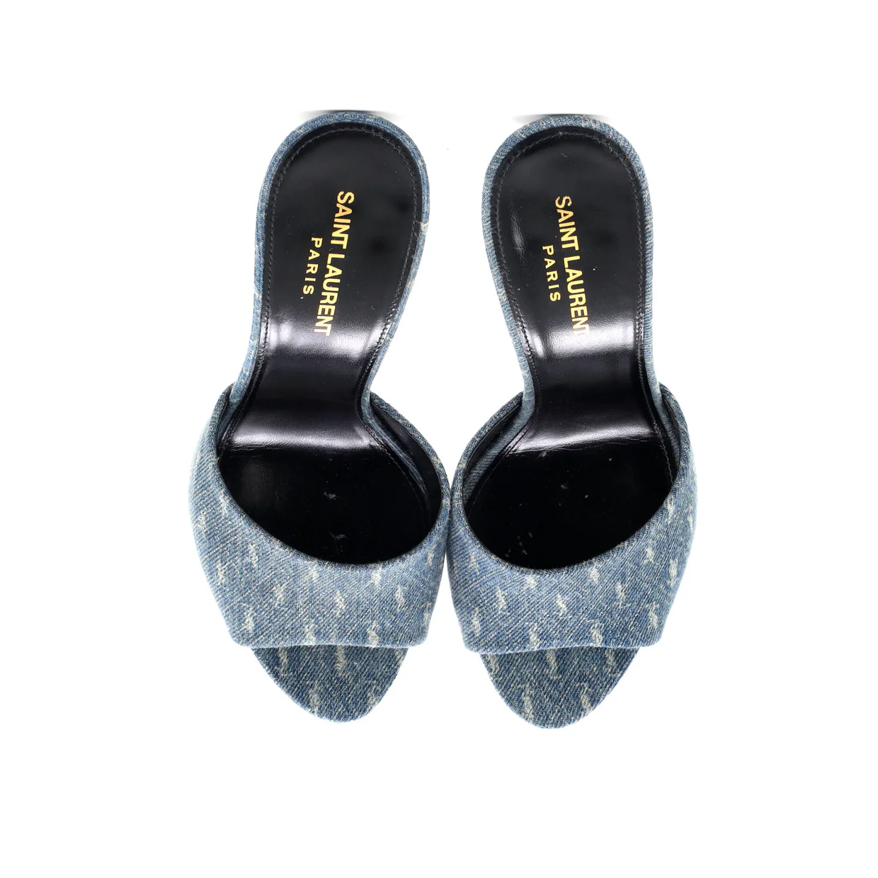 Women's LA 16 Mules Monogram Denim - Deep Luxury