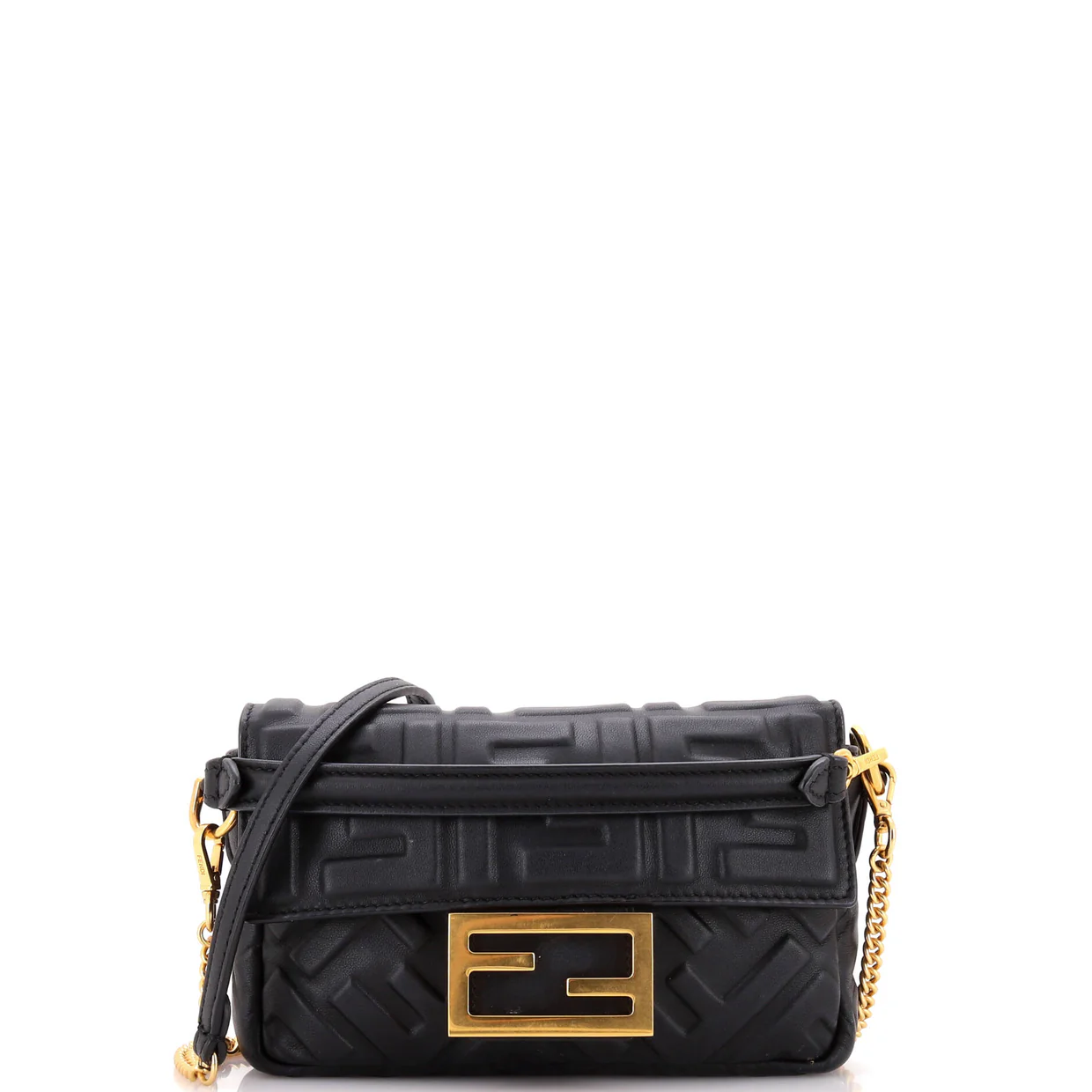Baguette NM Bag Zucca Embossed Leather Mini - Deep Luxury