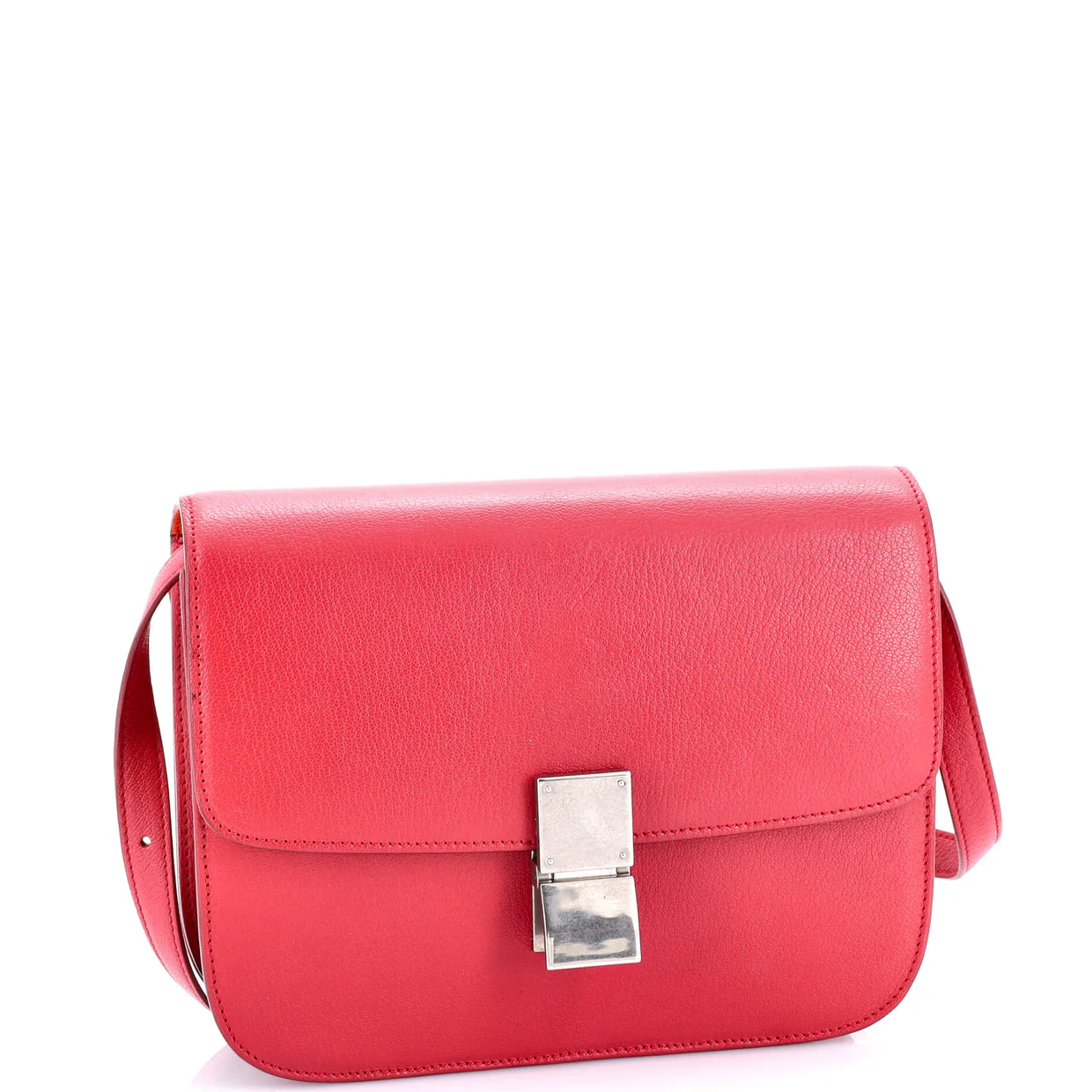 Classic Box Bag Grainy Leather Medium - Deep Luxury