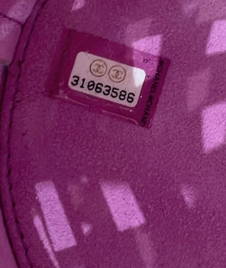 See Through Drawstring Bucket Bag Perforated Leather with Quilted Printed Canvas Small - Deep Luxury