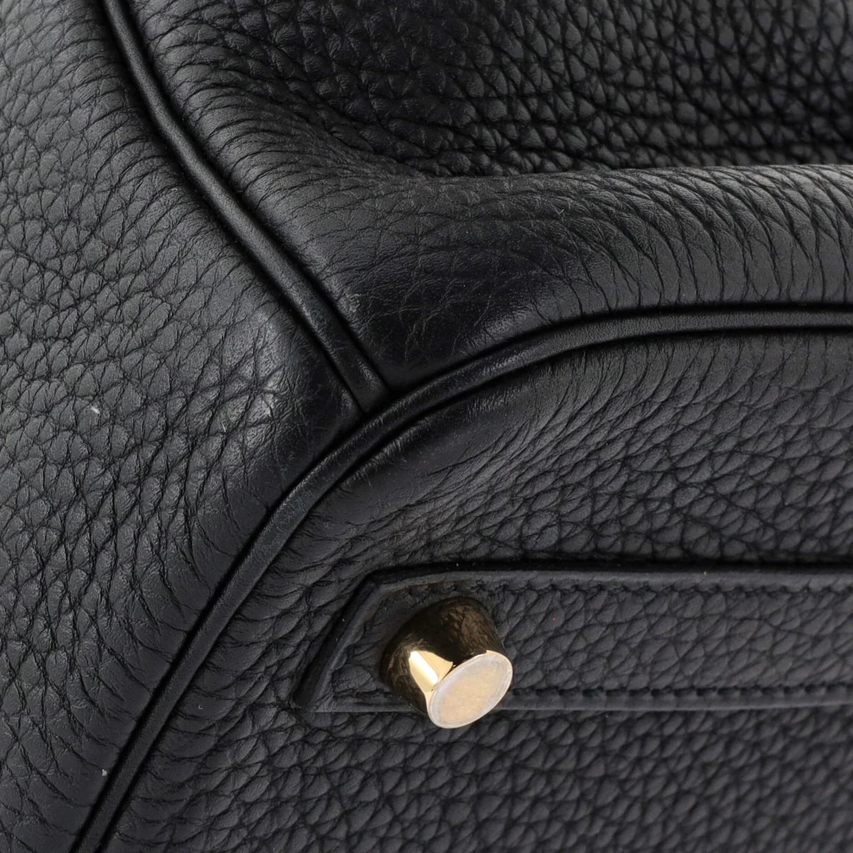 Birkin Handbag Noir Togo with Gold Hardware 30 - Deep Luxury