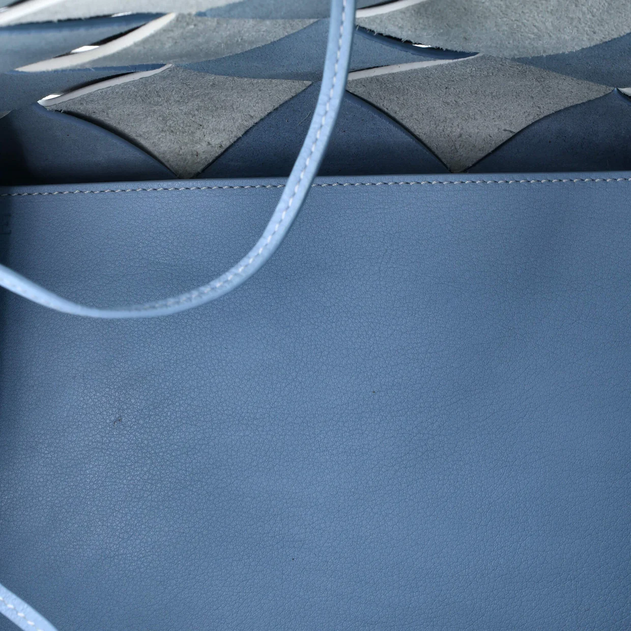 Woven Basket Bag Leather Small - Deep Luxury