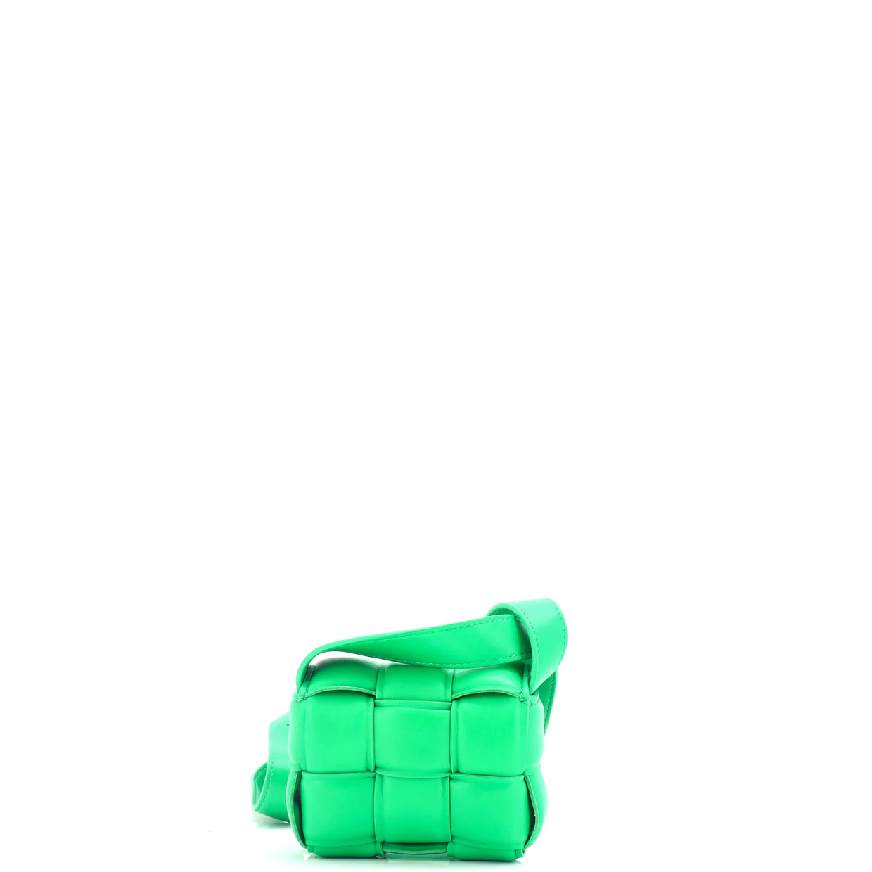 Cassette Crossbody Bag Padded Maxi Intrecciato Leather Candy - Deep Luxury