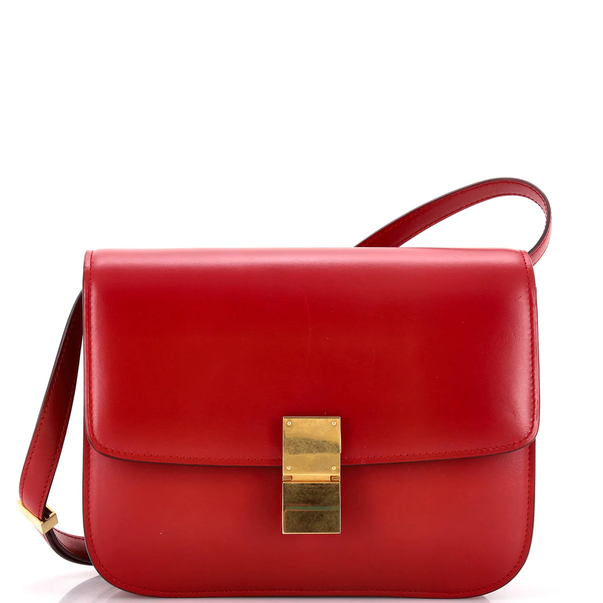 Classic Box Bag Smooth Leather Medium - Deep Luxury