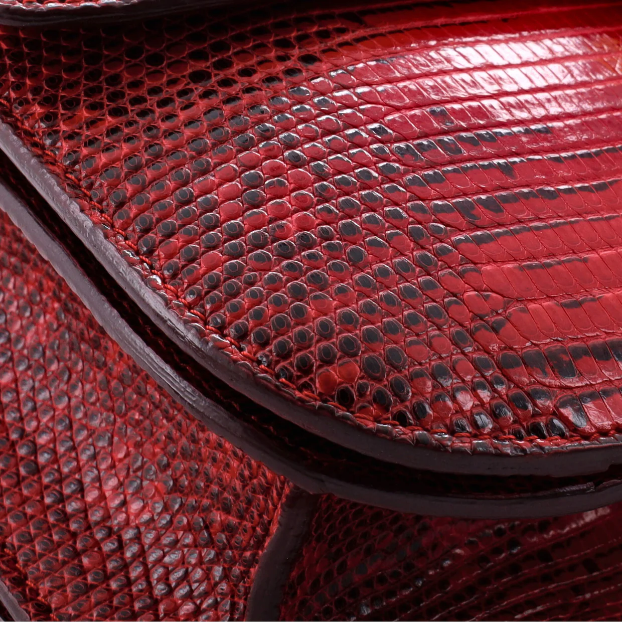 Classic Box Bag Lizard Medium - Deep Luxury