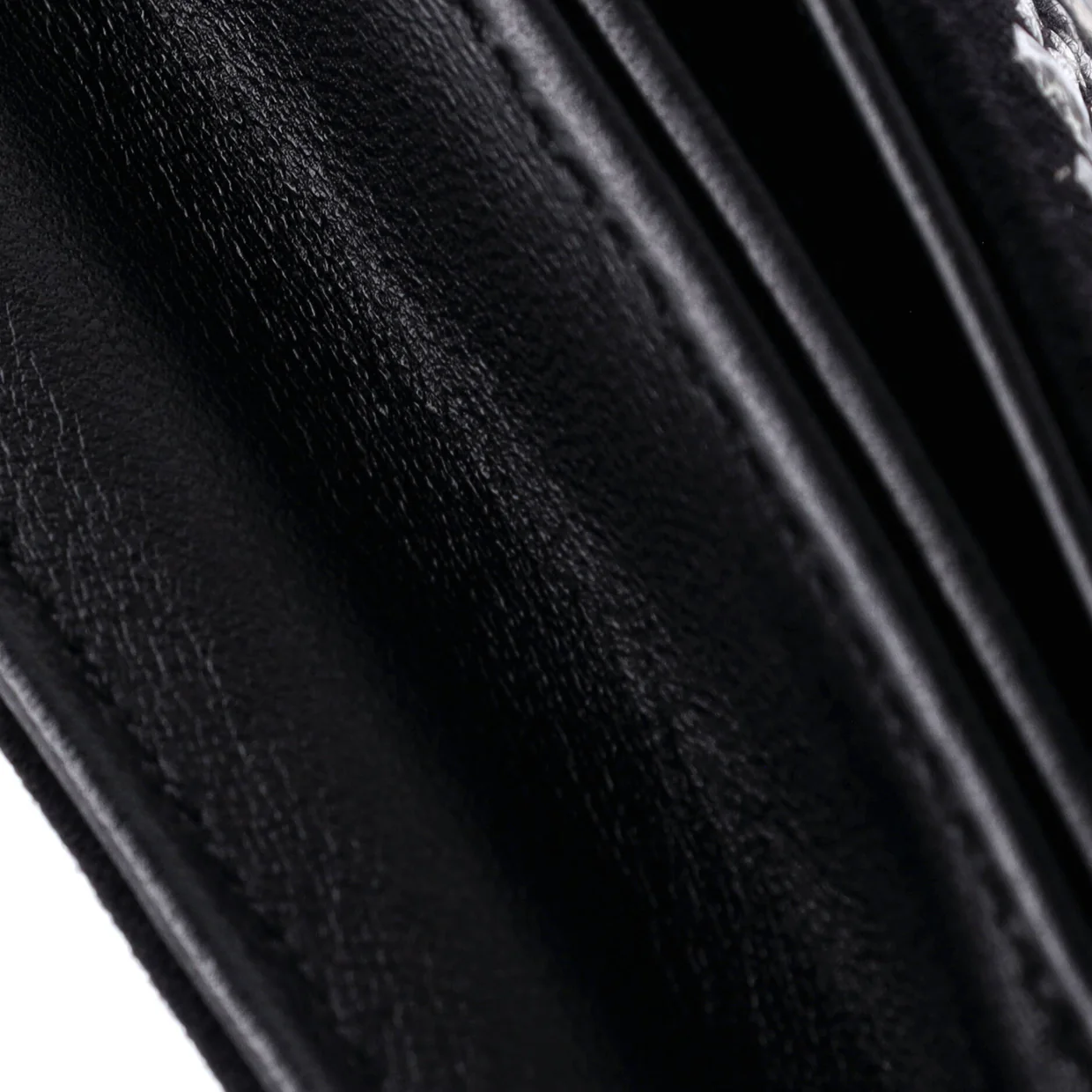 Full Flap Wallet on Chain Studded Jersey - Deep Luxury