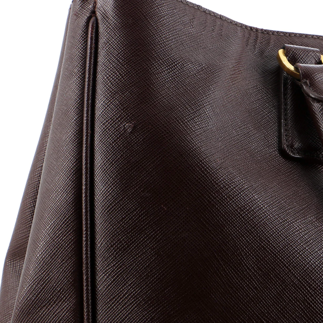 Lux Open Tote Saffiano Leather North South - Deep Luxury
