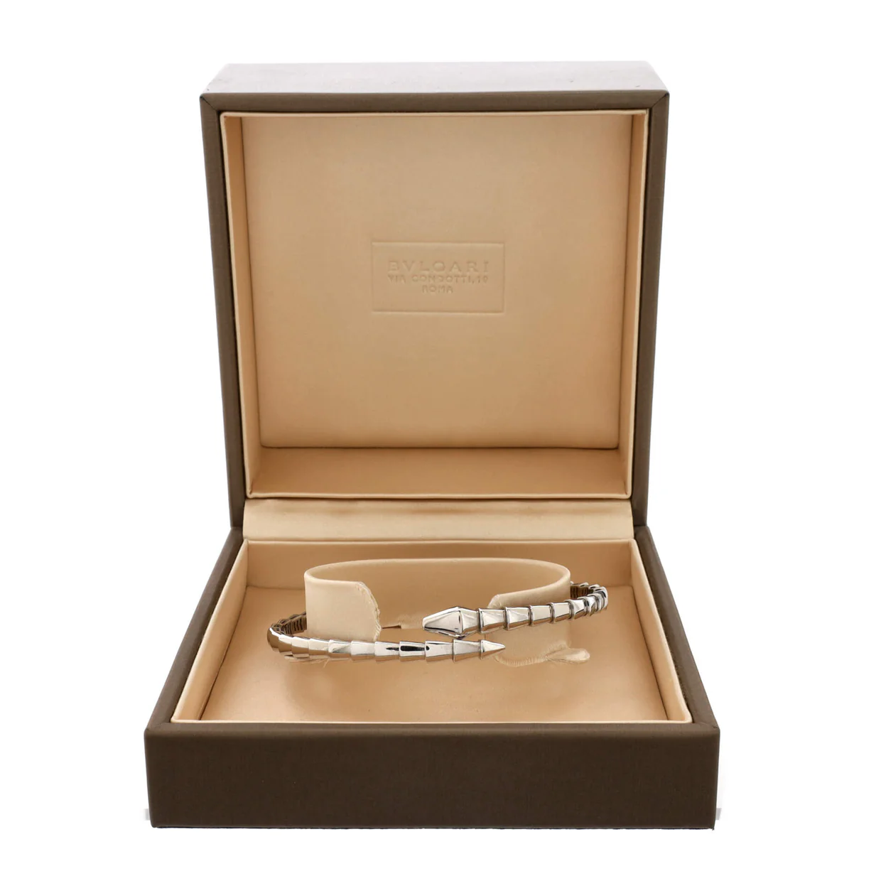 Serpenti Viper Bracelet 18K White Gold Small - Deep Luxury