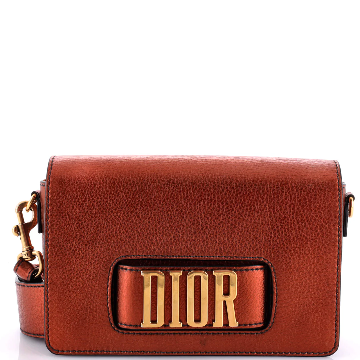 Dio(r)evolution Flap Bag Leather Medium - Deep Luxury