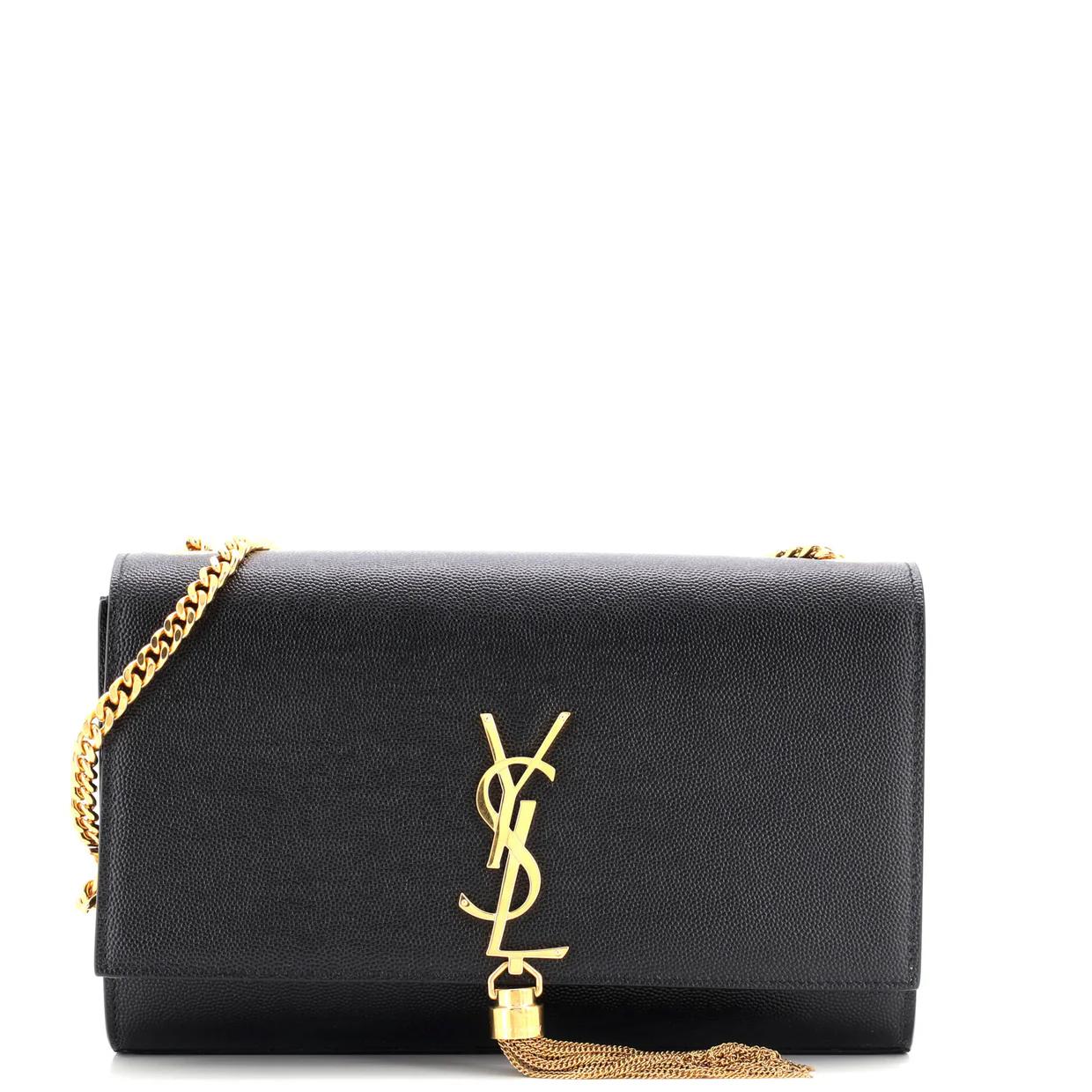 Classic Monogram Tassel Crossbody Bag Leather Medium - Deep Luxury